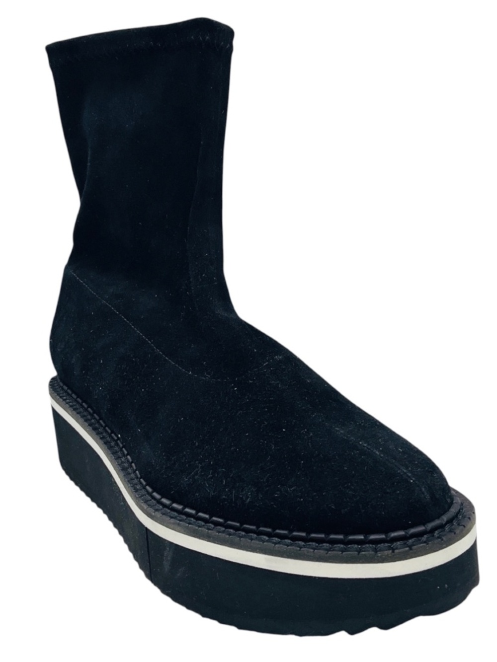 ROBERT CLERGERIE BLACK BERTA SUEDE PULL ON ANKLE BOOTS